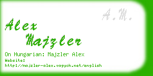 alex majzler business card